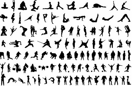 free vector Over 120 Free Vector Body Silhouettes